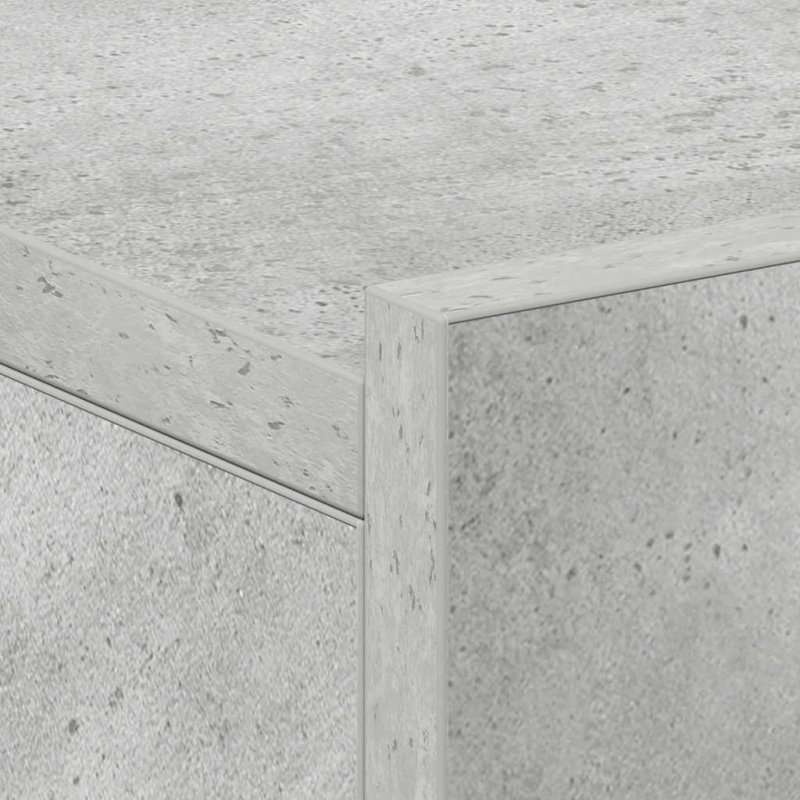 Hängender Nachttisch Betongrau 40x30x15 cm Holzwerkstoff