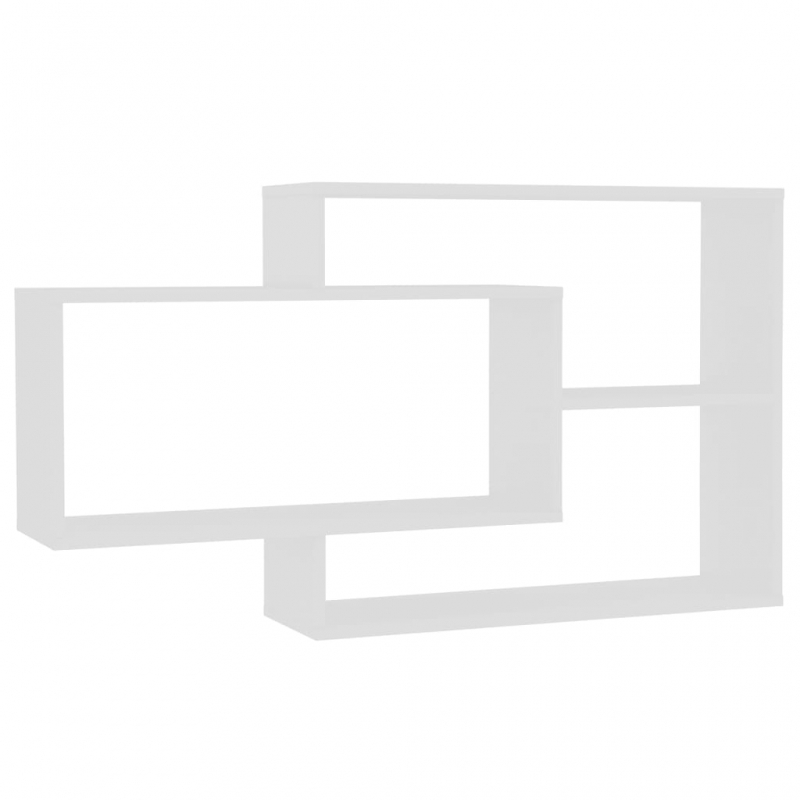 Wandregale Weiß 104x20x58,5 cm Holzwerkstoff