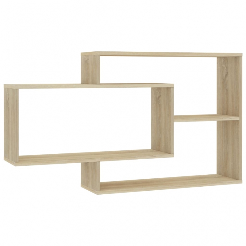 Wandregale Sonoma-Eiche 104x20x58,5 cm Holzwerkstoff