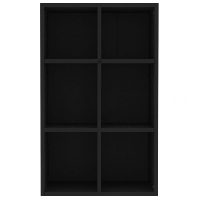 Bücherregal/Sideboard Schwarz 66x30x98 cm Holzwerkstoff