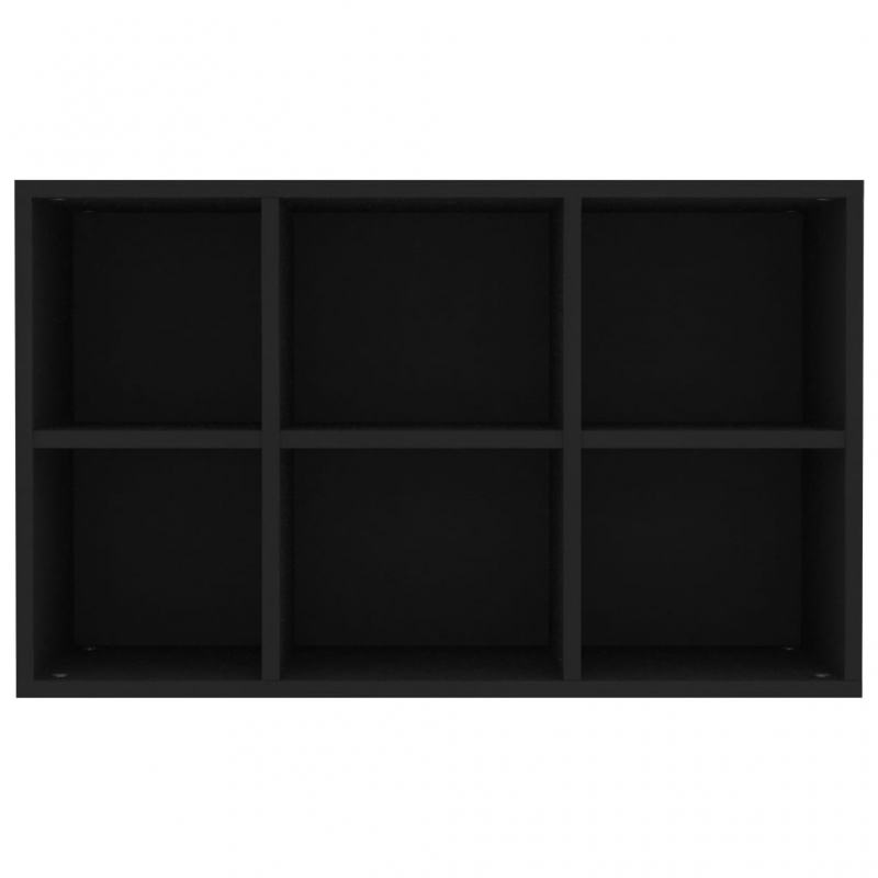 Bücherregal/Sideboard Schwarz 66x30x98 cm Holzwerkstoff