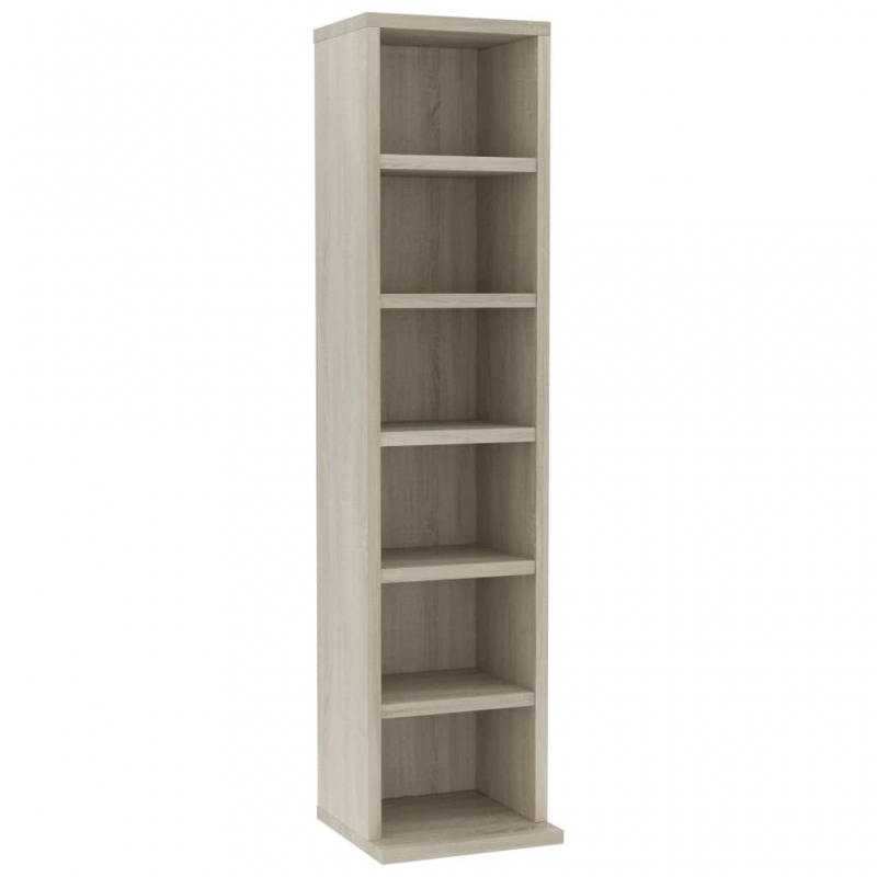 CD-Schrank Sonoma-Eiche 21x20x88 cm Holzwerkstoff