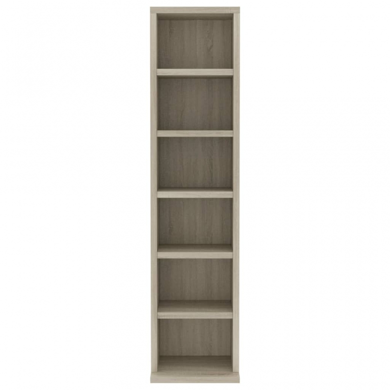 CD-Schrank Sonoma-Eiche 21x20x88 cm Holzwerkstoff