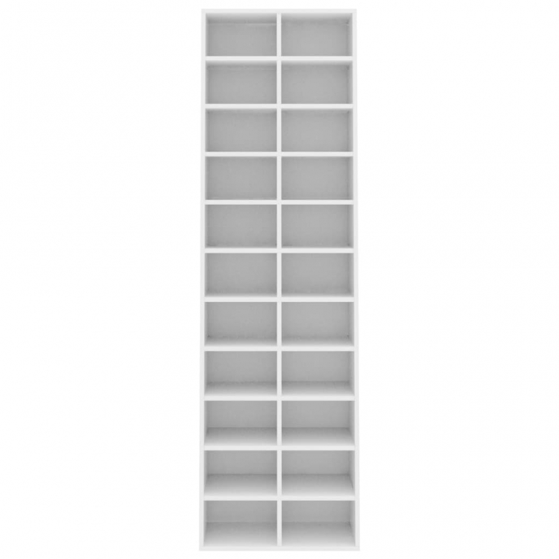 Schuhschrank Weiß 54x34x183 cm Holzwerkstoff