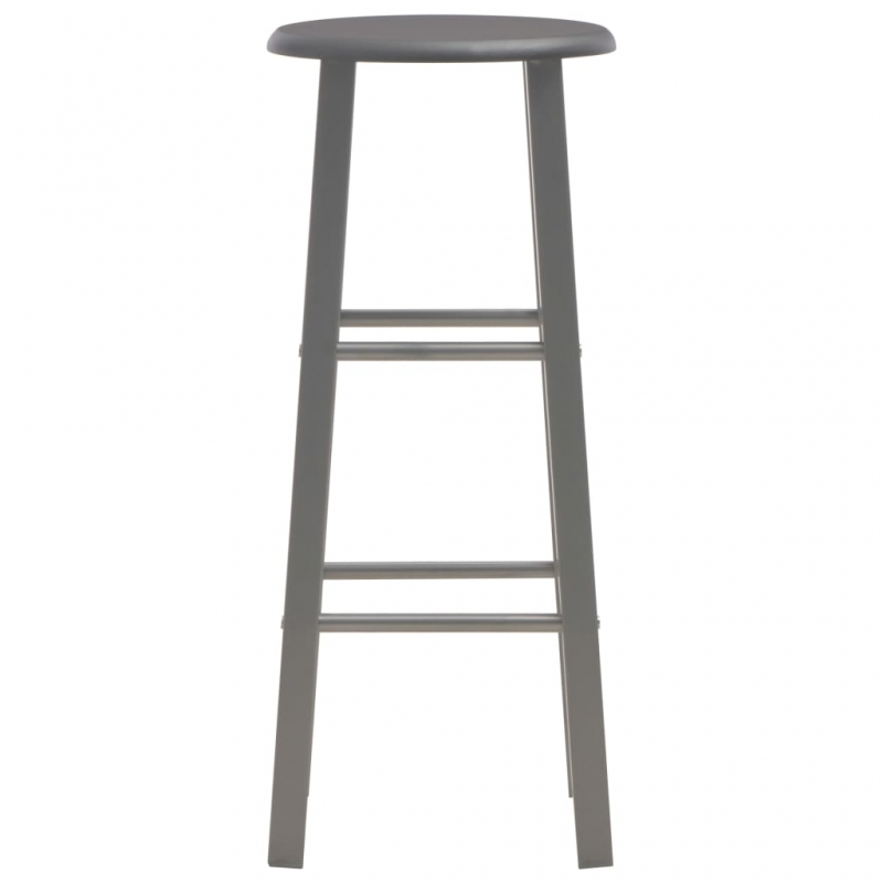 Barhocker 2 Stk. Anthrazit MDF