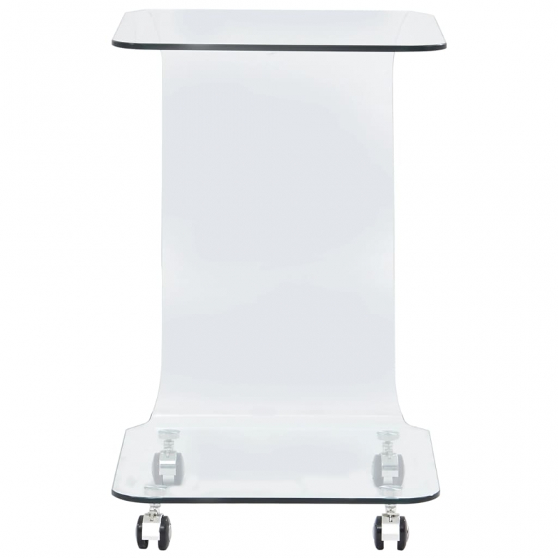 Couchtisch 45x40x63 cm Hartglas