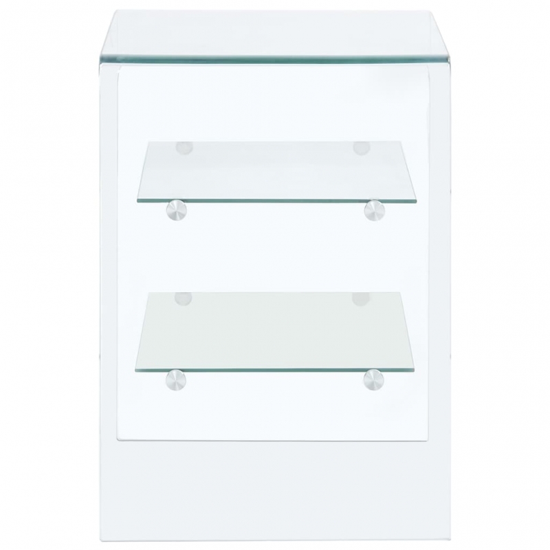 Couchtisch 50x40x56 cm Hartglas