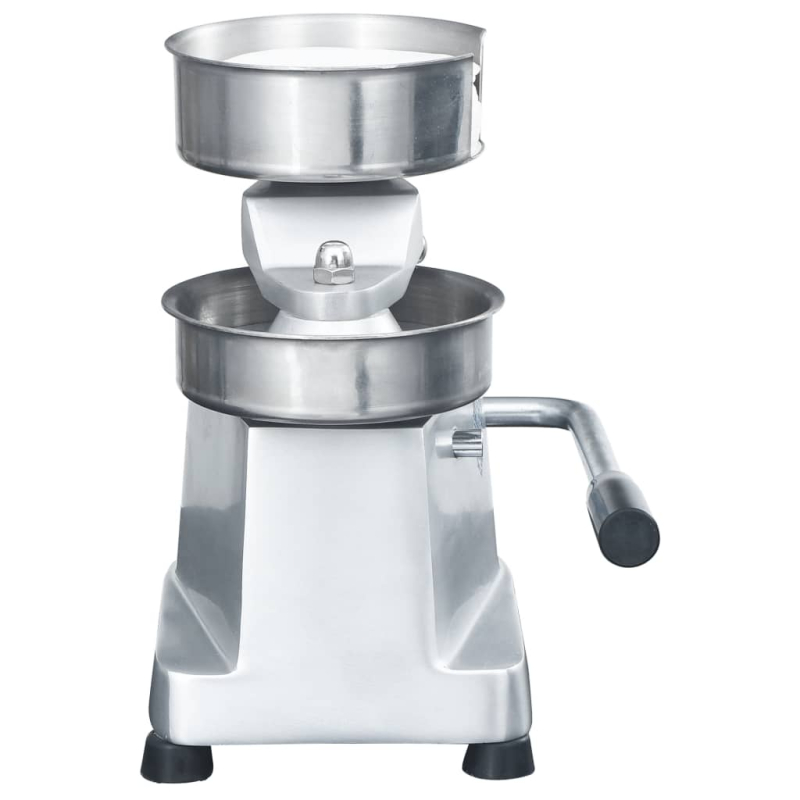 Hamburgerpresse mit 500 Trennpapieren Aluminium 13 cm