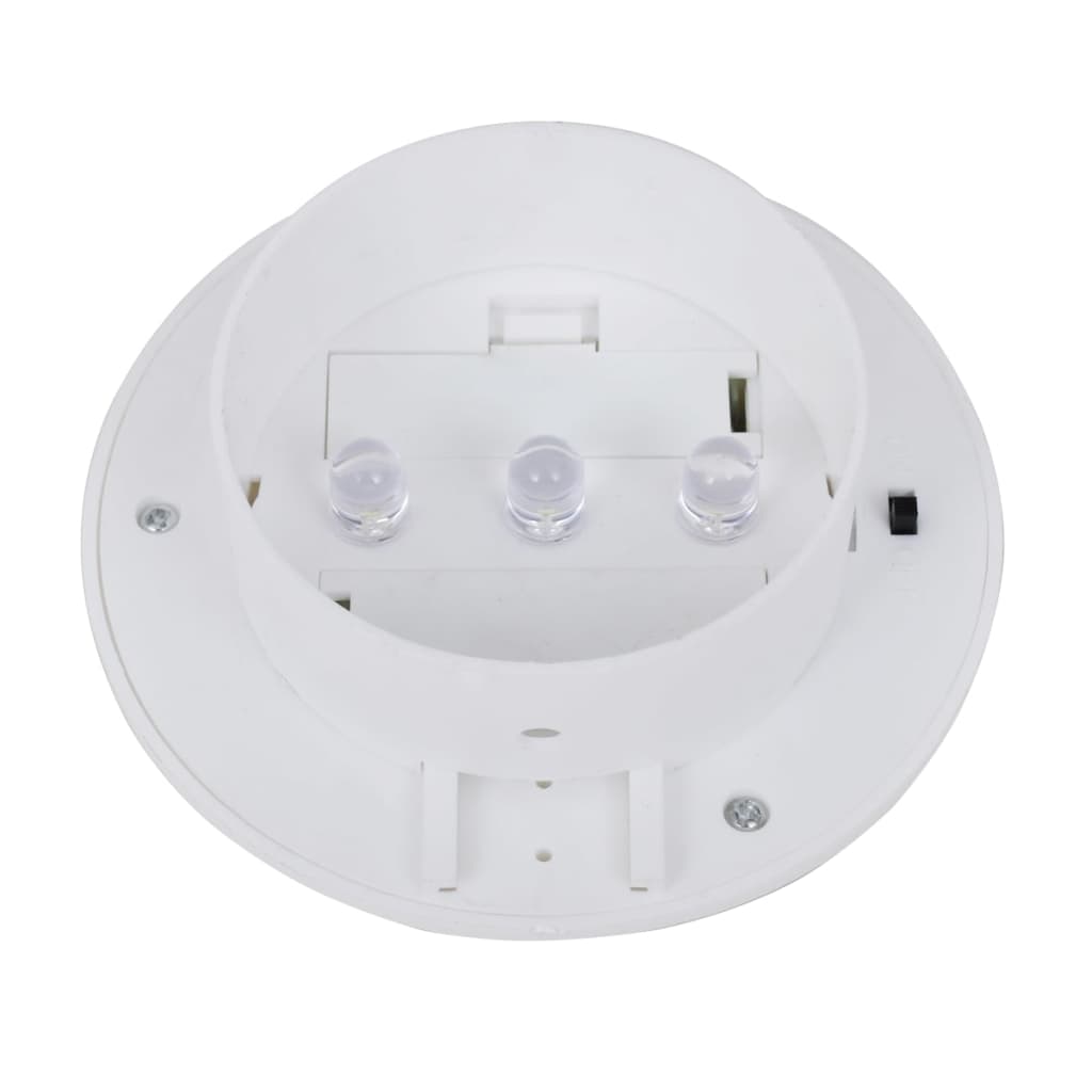 Solar-Außenleuchten für Zaun 12 Stk. LED Weiß