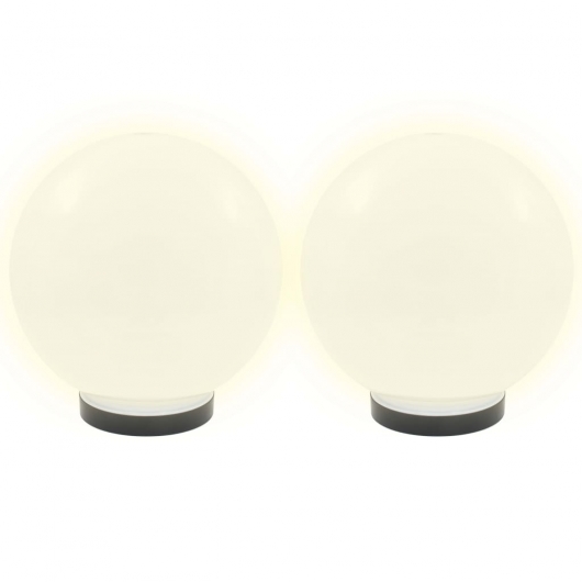 LED-Gartenleuchten 4 Stk. Kugelförmig 25 cm PMMA