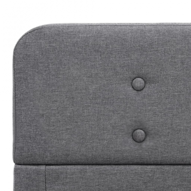 Bettgestell Hellgrau Stoff 90x200 cm