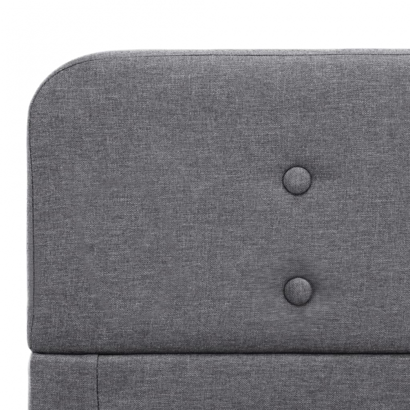 Bettgestell Hellgrau Stoff 120x200 cm