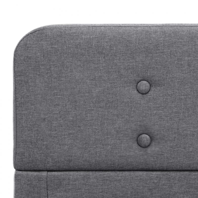 Bettgestell Hellgrau Stoff 160x200 cm