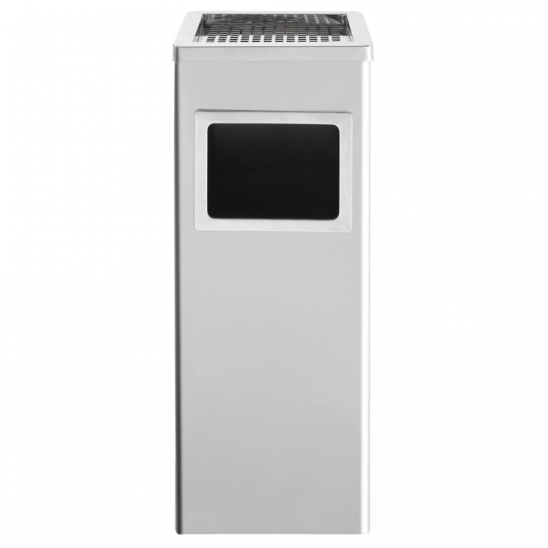 Mülleimer mit Aschenbecher Hotel 36 L Edelstahl