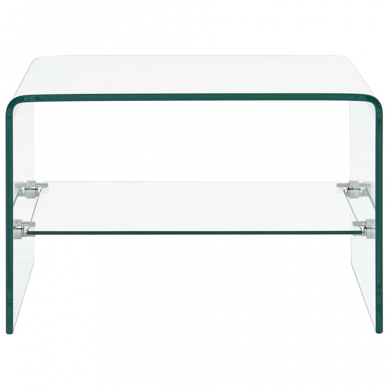 Couchtisch Transparent 50×45×33 cm Hartglas