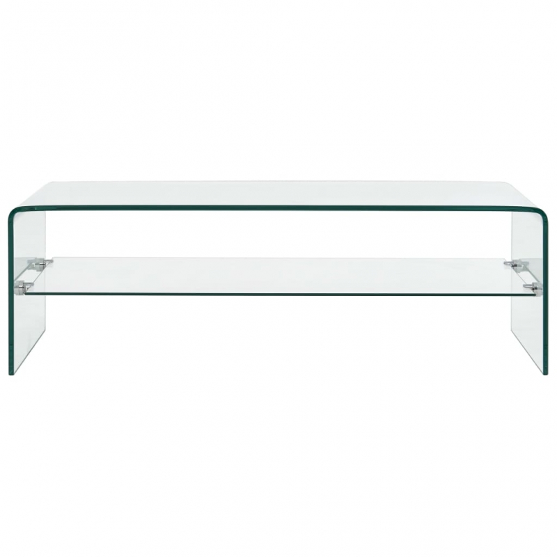 Couchtisch Transparent 98×45×31 cm Hartglas