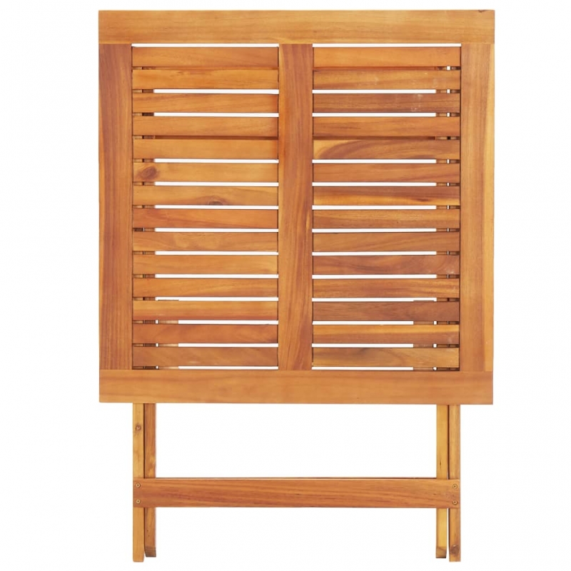 Gartentisch Klappbar 70x70x75 cm Massivholz Akazie