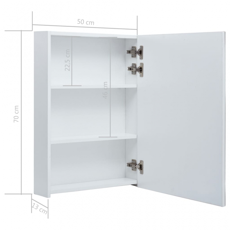 LED-Spiegelschrank 50x13x70 cm