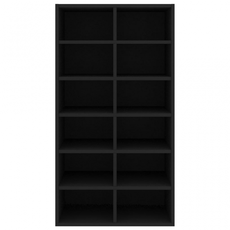 Schuhregal Schwarz 54x34x100,5 cm Holzwerkstoff