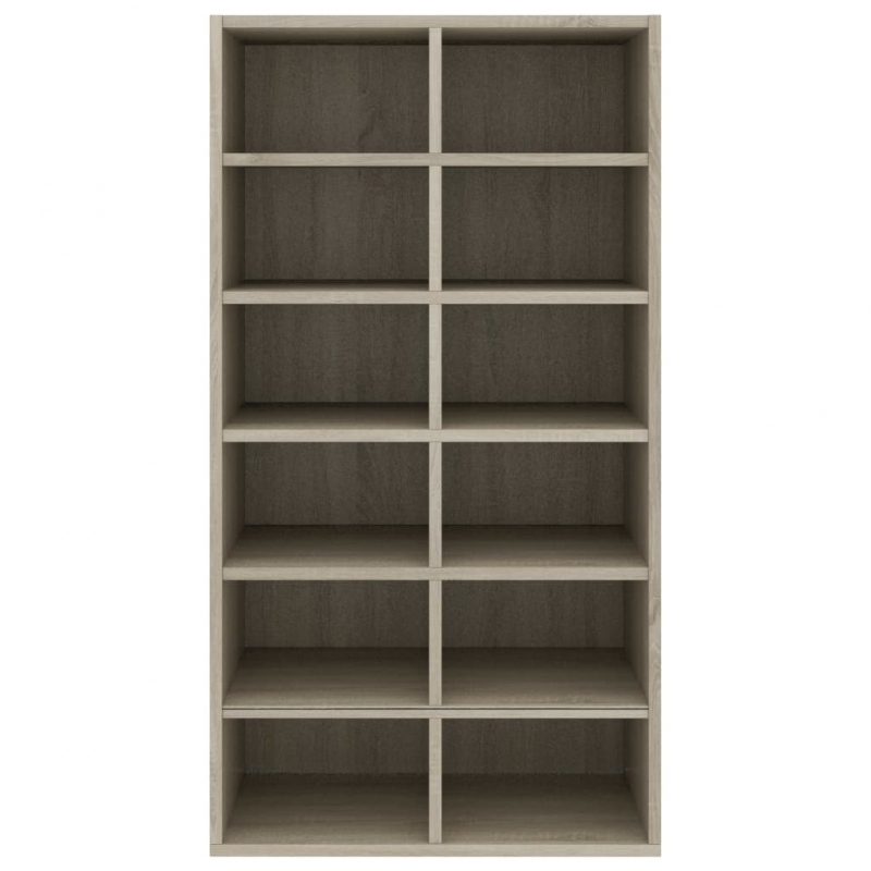 Schuhregal Sonoma-Eiche 54x34x100,5 cm Holzwerkstoff