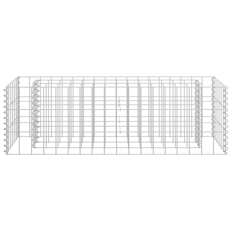 Gabionen-Hochbeet Verzinkter Stahl 90×30×30 cm