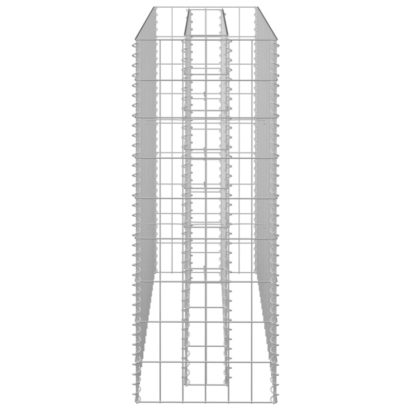 Gabionen-Hochbeet Verzinkter Stahl 90×30×90 cm