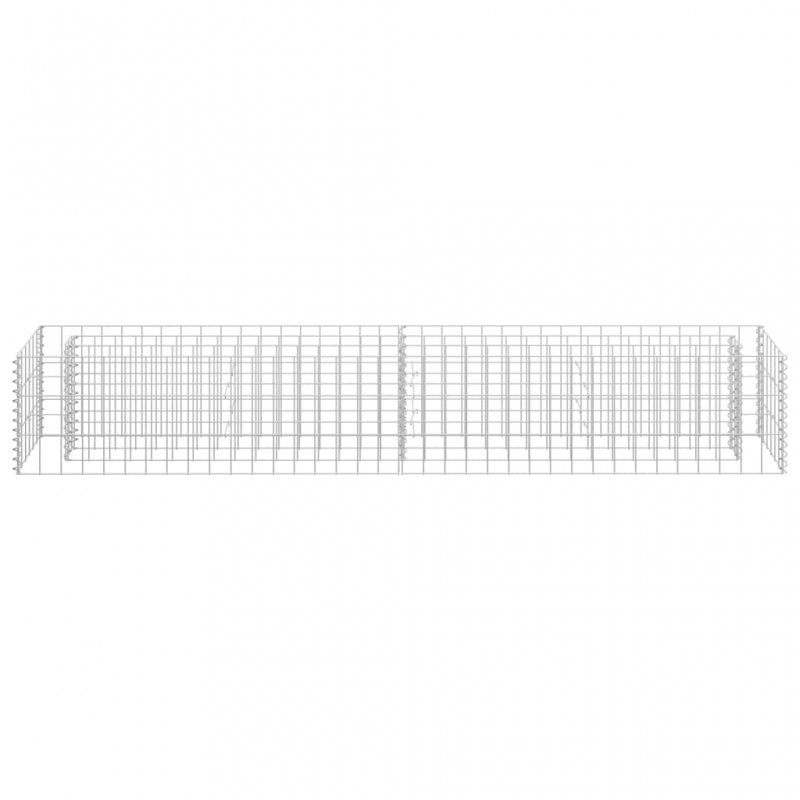 Gabionen-Hochbeet Verzinkter Stahl 180×30×30 cm