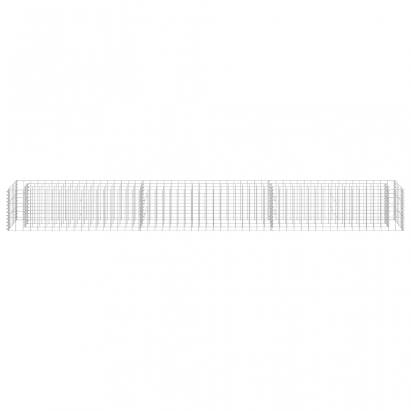 Gabionen-Hochbeet Verzinkter Stahl 270 x 30 x 30 cm