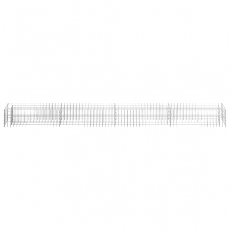 Gabionen-Hochbeet Verzinkter Stahl 360×30×30 cm