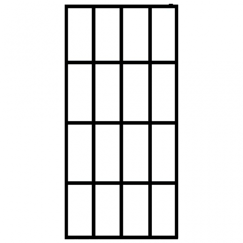 Duschwand für Walk-in Dusche Klares Sicherheitsglas 90x195 cm