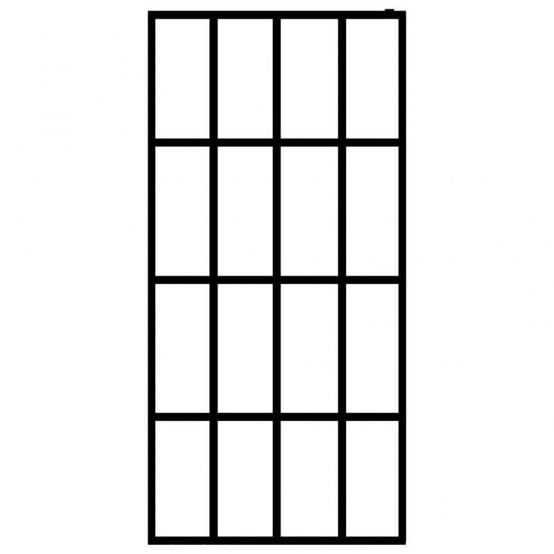 Duschwand für Walk-in Dusche Mattes Sicherheitsglas 80x195 cm