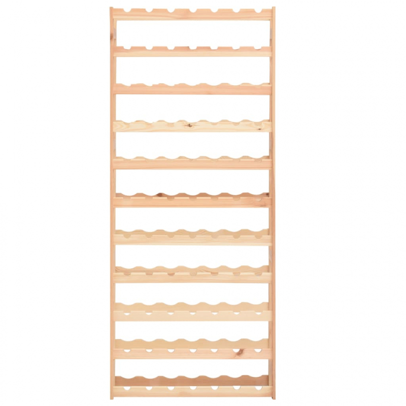 Weinregal für 77 Flaschen Kiefernholz