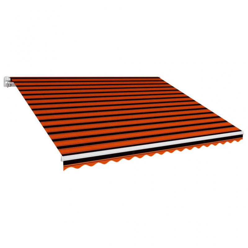 Markisenbespannung Canvas Orange & Braun 450x300 cm
