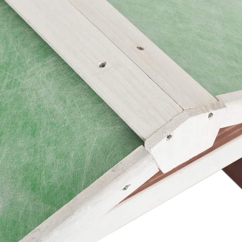 Roboter-Rasenmäher Garage 72x87x50 cm Mocca Weiß Tannenholz