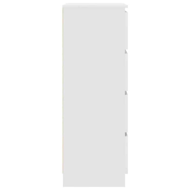 Sideboard Weiß 60x35x98,5 cm Holzwerkstoff