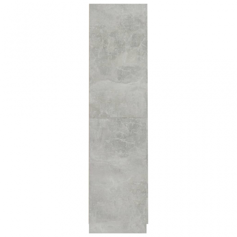 Kleiderschrank Betongrau 90x52x200 cm Holzwerkstoff