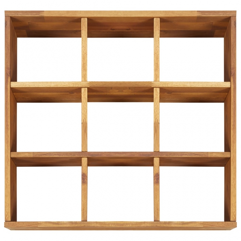 Garten-Hochbeet für Kräuter Massivholz Akazie 60 x 60 x 15 cm