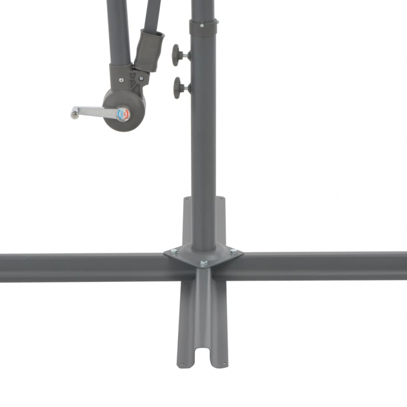 Ampelschirm mit Aluminium-Mast 350 cm Blau