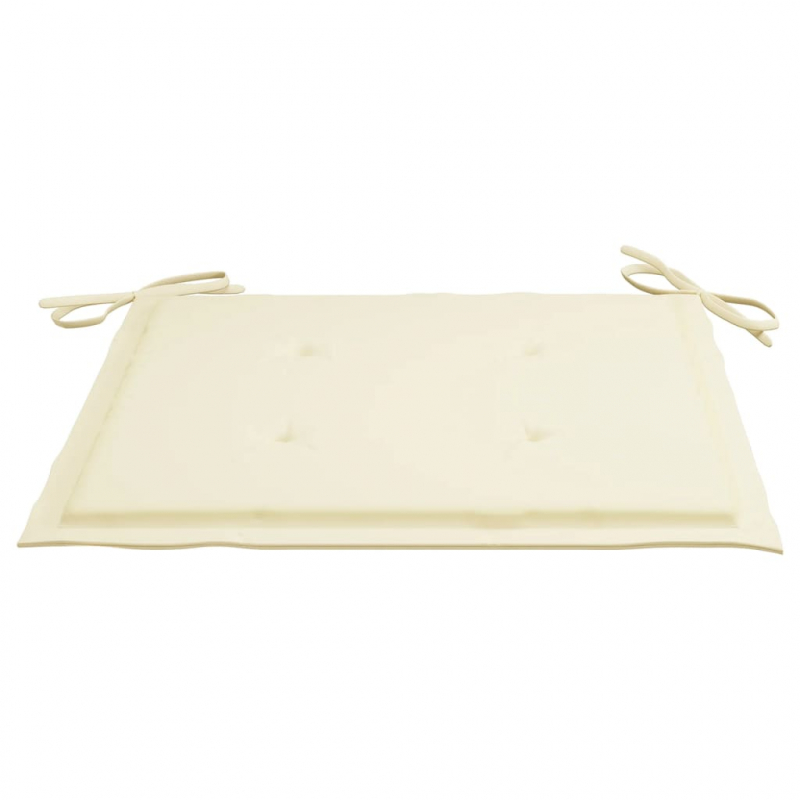 Gartenstuhl-Kissen 4 Stk. Creme 40x40x4 cm Oxford-Gewebe