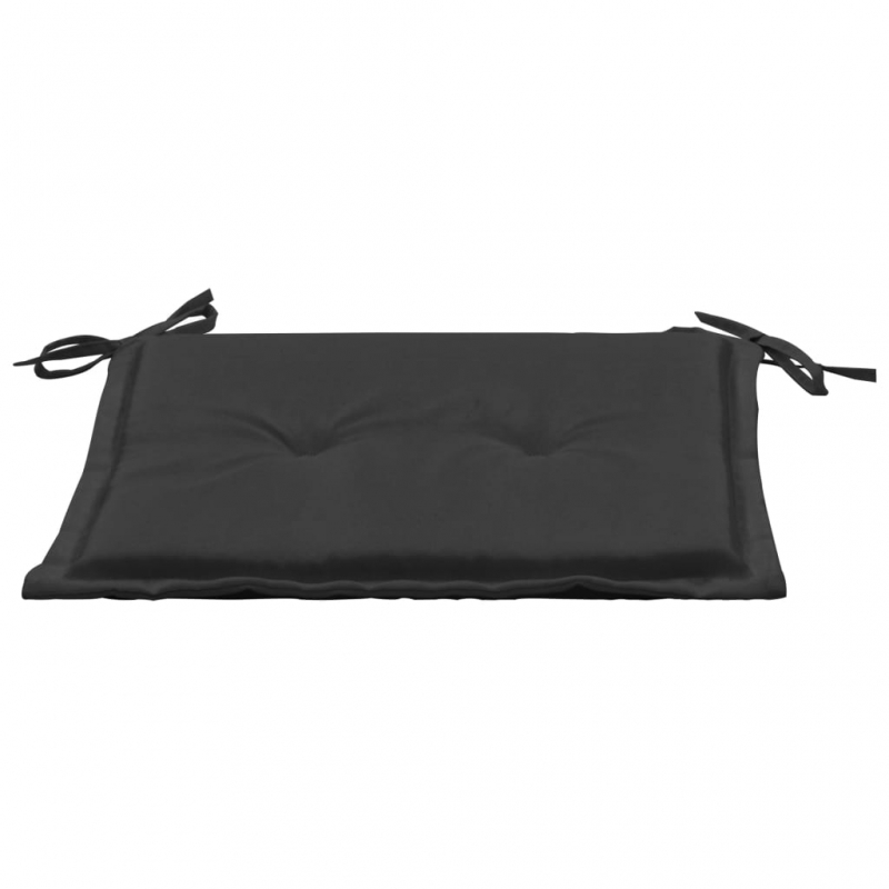 Gartenstuhl-Kissen 4 Stk. Schwarz 40x40x3 cm Oxford-Gewebe