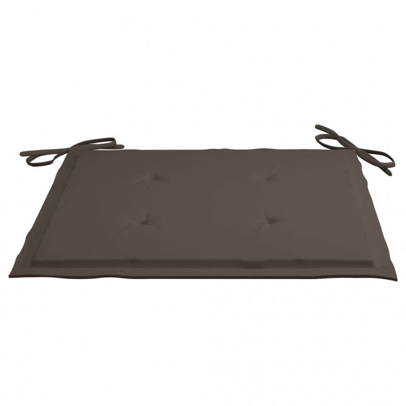 Gartenstuhl-Kissen 4 Stk. Taupe 40x40x4 cm Oxford-Gewebe