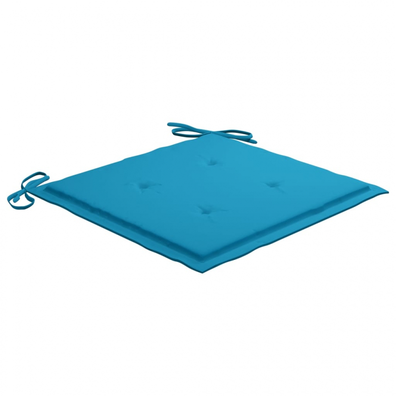 Gartenstuhl-Kissen 2 Stk. Blau 50x50x3 cm Oxford-Gewebe