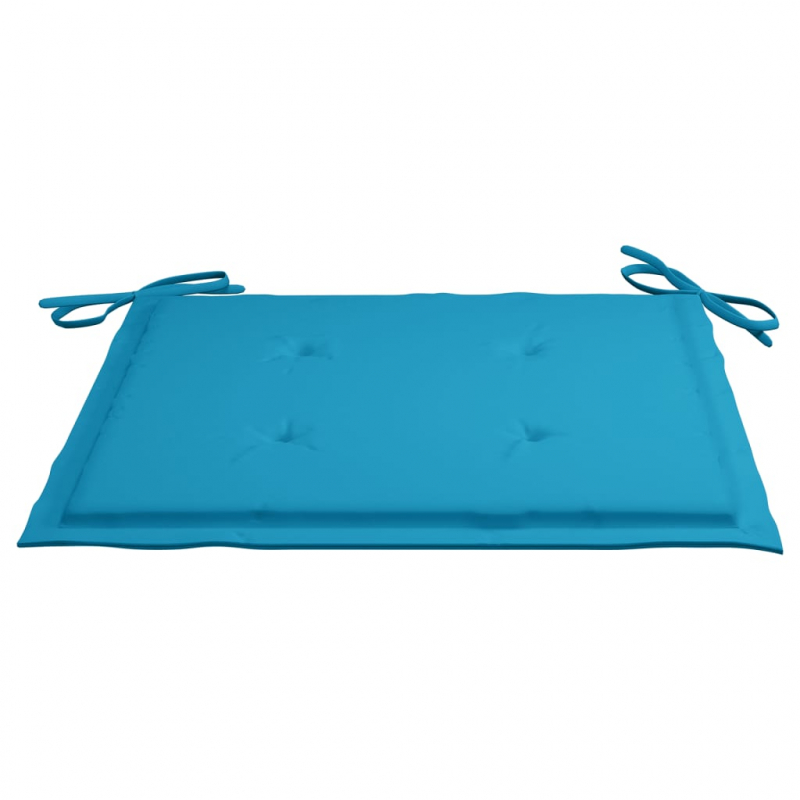 Gartenstuhl-Kissen 2 Stk. Blau 50x50x3 cm Oxford-Gewebe