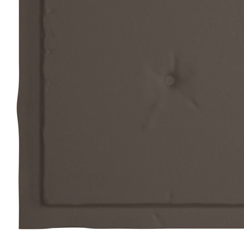 Gartenstuhl-Kissen 2 Stk. Taupe 50x50x4 cm Oxford-Gewebe