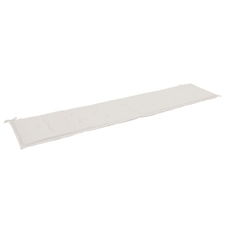 Gartenbank-Auflage Creme 200x50x4 cm Oxford-Gewebe