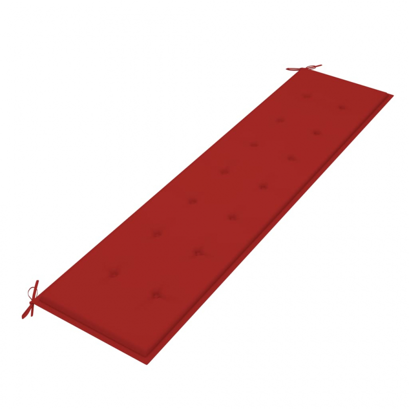 Gartenbank-Auflage Rot 200x50x4 cm Oxford-Gewebe