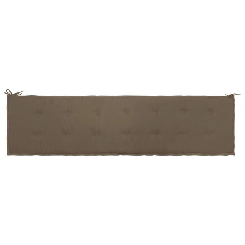 Gartenbank-Auflage Taupe 200x50x4 cm Oxford-Gewebe