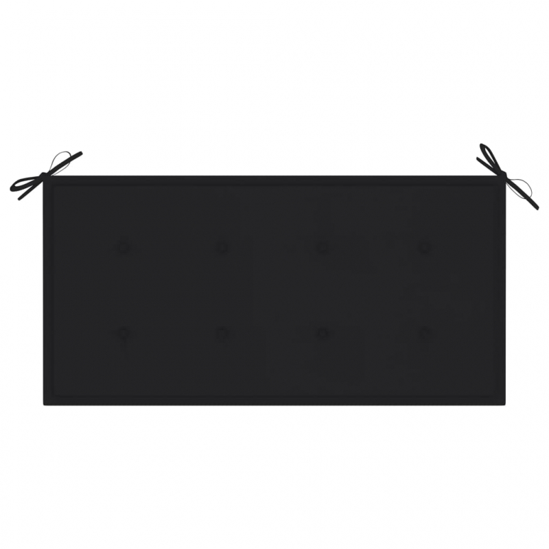 Gartenbank-Auflage Schwarz 100x50x4 cm Oxford-Gewebe