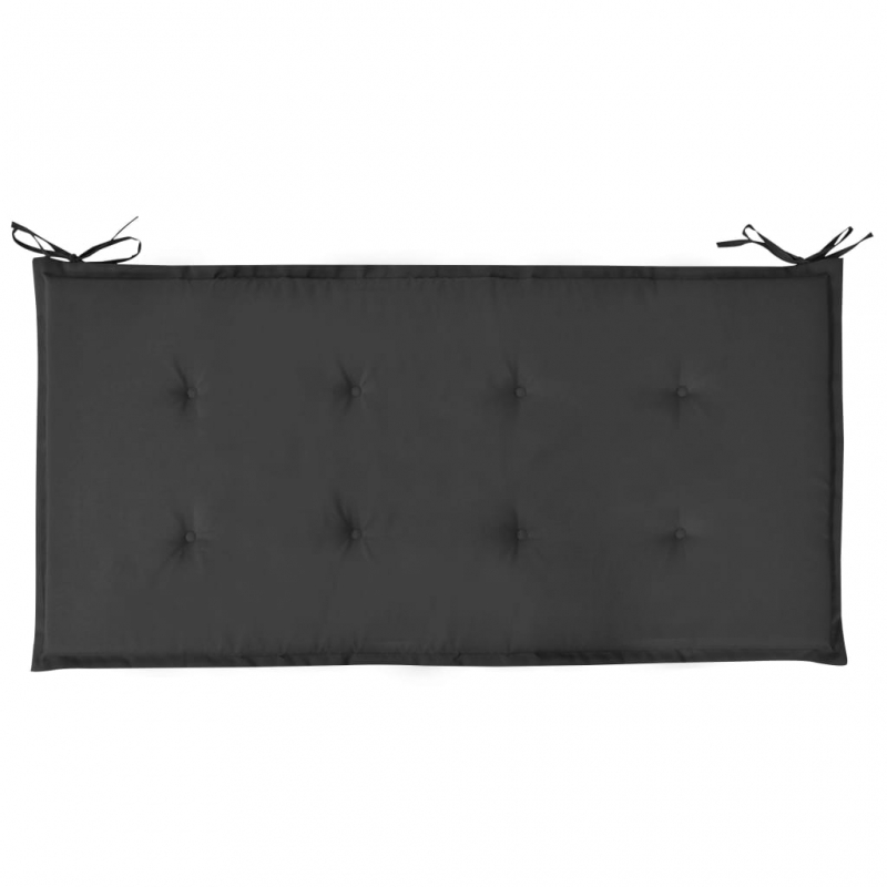 Gartenbank-Auflage Schwarz 120x50x4 cm Oxford-Gewebe