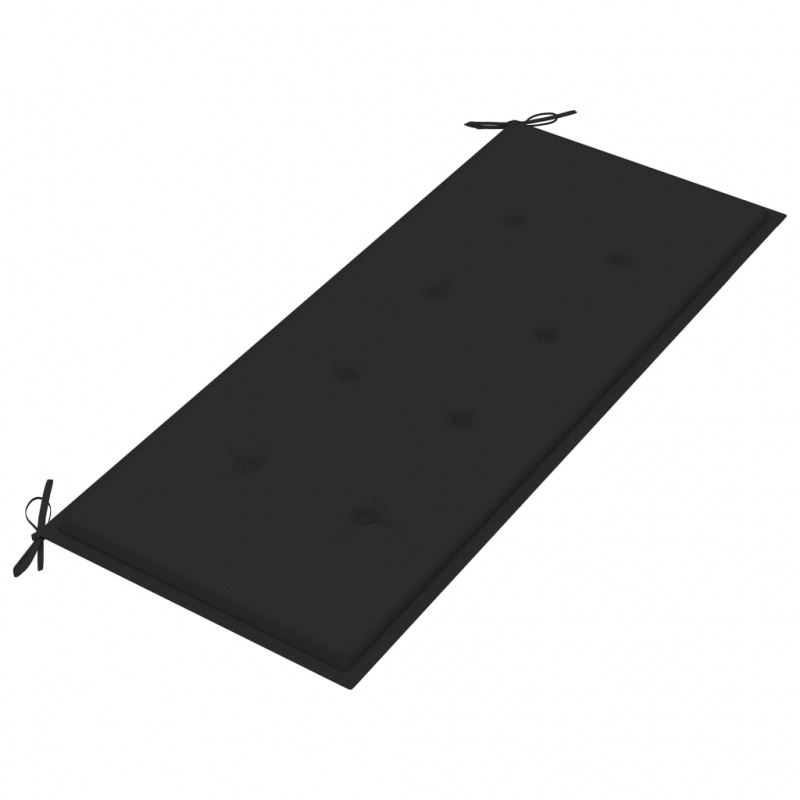 Gartenbank-Auflage Schwarz 120x50x4 cm Oxford-Gewebe